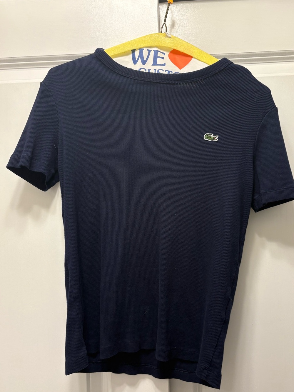 Lacoste Navy Tee-Size 38